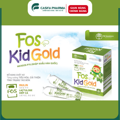 Combo canxi hữu cơ bobbykid + Bổ sung chất xơ Fos kidgold giảm táo bón