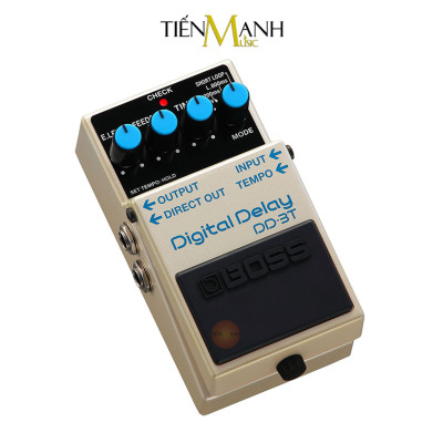 Phơ Guitar Boss DD-3T Digital Delay - Bàn Đạp Fuzz Pedals Effects DD3 DD3T Hàng Chính Hãng - Kèm Móng Gẩy DreamMaker