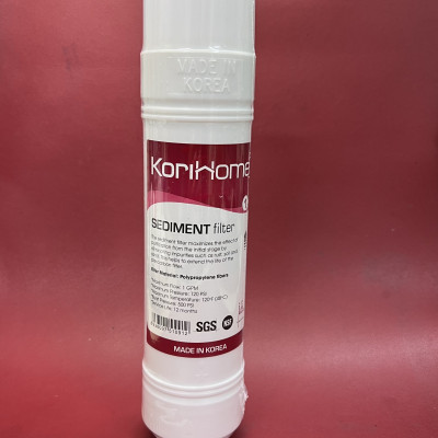 Combo 3 lõi lọc Korihome - 2 lõi Sediment và 1 lõi Pre-cacbon - Hàng chính hãng