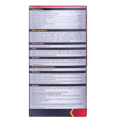 Viên Xương Khớp Maxxglu HDPHARMA giảm đau nhức xương khớp - 60 viên [Maxxglu ]