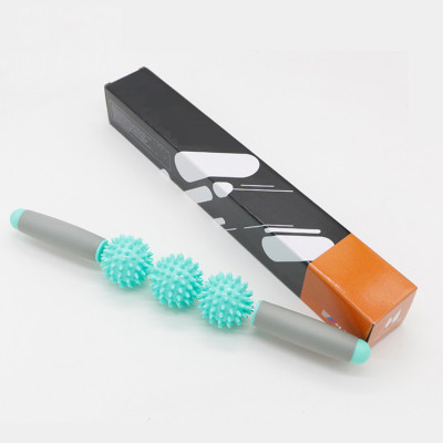 Con lăn Massage Mã M3-3 Có 3 bóng gai Xoay 360 Độ, thanh lăn massage cơ đùi, Vai, Cổ khi tập thể dục Yoga Hiệu Quả Giúp Da Căng Và Săn Chắc