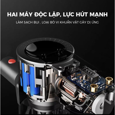 Günter & Hauer Máy Hút Bụi Cầm Tay Máy Hút Bụi Không Dây Sạc Điện 4 Trong 1 Đầu Chổi Một Máy Đa Năng LED Hiển Thị V20 - Hàng chính hãng