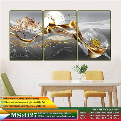 Tranh treo tường trang trí phòng khách, phòng ngủ, phòng ăn:4427L15F