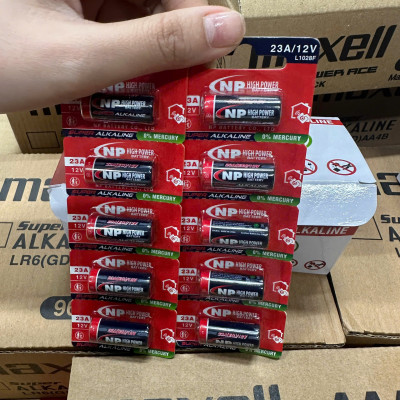 Pin 23A 12V NP Alkaline - Chính Hãng, Pin Cửa Cuốn, Rèm cửa tự động, Màn chiếu- Hàng chính hãng