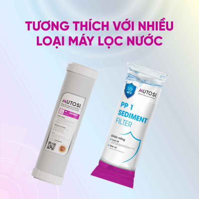 Lõi lọc nước Mutosi - Lõi số 3 PP1M - Hàng chính hãng