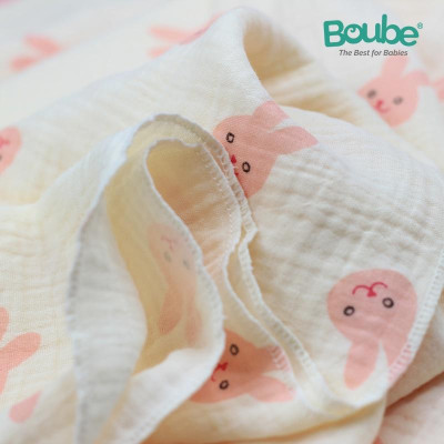 Khăn xô, khăn tắm cho trẻ sơ sinh và trẻ nhỏ loại lớn Boube - Chất liệu cotton mềm mại, hút ẩm tốt, an toàn cho bé.