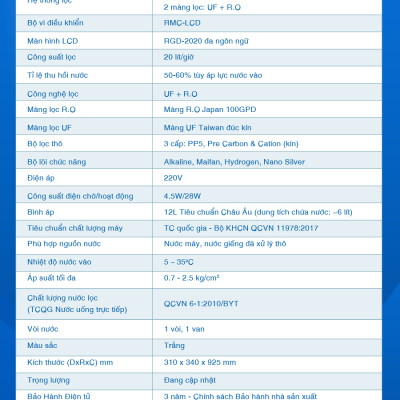 Máy Lọc Nước ROBOT RBSmart-9 - Hàng Chính Hãng