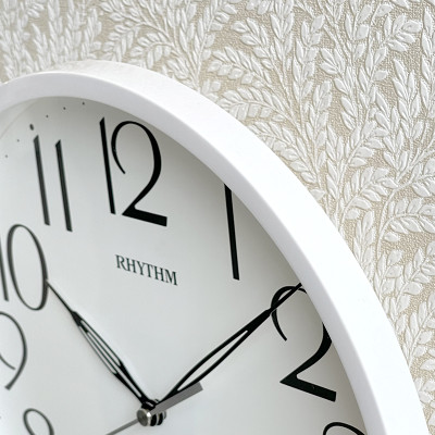 Đồng hồ Rhythm CMG623NR03- Kt 25.5 x 3.5cm, 470g, Vỏ nhựa. Dùng Pin.