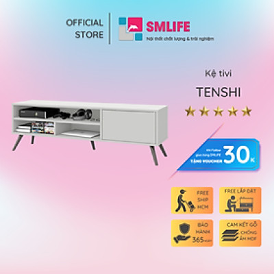 Tủ để tivi gỗ đẹp kiểu dáng nhỏ gọn SMLIFE Tenshi