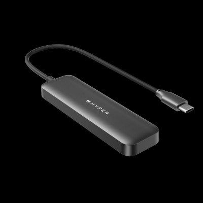 HUB chuyển đổi HyperDrive Next 4 In 1 Usb-A Port cho Macbook/ Laptop - Thiết kế 4 cổng truyền dữ liệu tốc độ cao HD5002 - Hàng Chính Hãng