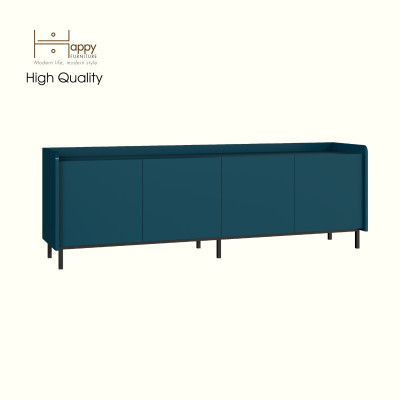 [Happy Home Furniture] LAVIA, Kệ TV 4 cửa mở - chân sắt, 180cm x 40cm x 60cm ( DxRxC), KTV_046