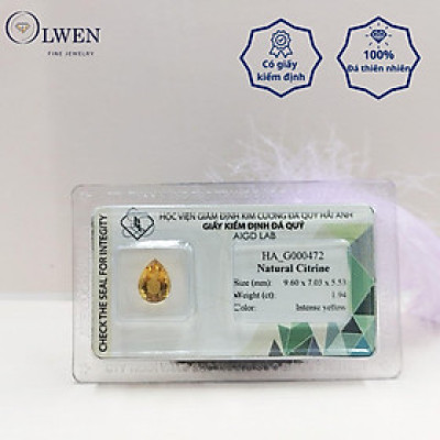 Viên đá thạch anh vàng ( citrine ) thiên nhiên  HA_G000472
