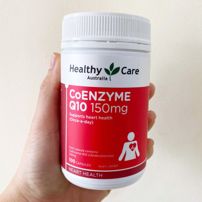 Bổ tim Úc Healthy Care CoEnzyme Q10 150mg giúp duy trì sức khỏe tim mạch, nâng cao sức khỏe chung - OZ Slim Store