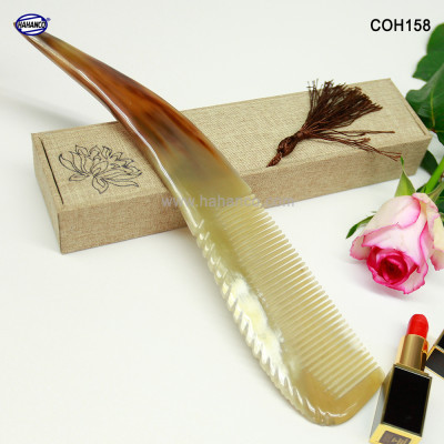 Chiếc Lược sừng khủng nhất (Size: XXL - 23-30cm) COH158 - Lược nguyên bản được làm từ nửa chiếc sừng - Chăm sóc tóc