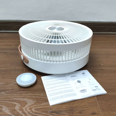 Quạt tích điện gấp gọn thông minh RoHS 10800mAh dùng tới 50h khiển từ xa xuất EU - Hàng chính hãng