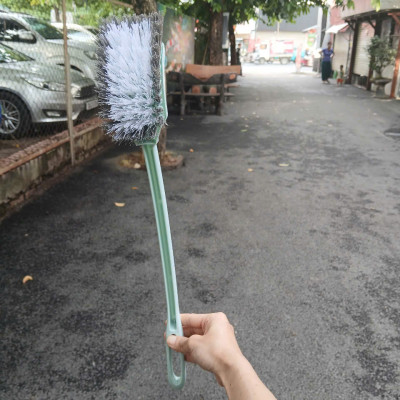 Chổi cọ bồn cầu/ toilet cán dài Echo Metal 47cm - Hàng nội địa Nhật Bản nhập khẩu chính hãng