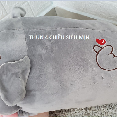 GỐI MỀN Heo Phê Ngủ 3 Trong 1, 4 Chiều Siêu Mịn, Bộ Chăn Gối Văn Phòng- Hàng Loại 1 Chuẩn Chính Hãng MINIIN