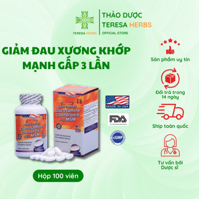 Combo Hỗ Trợ Giảm Đau Xương Khớp, Phục Hồi Tổn Thương Sụn Khớp - Nhập Khẩu Chính Hãng Từ Mỹ