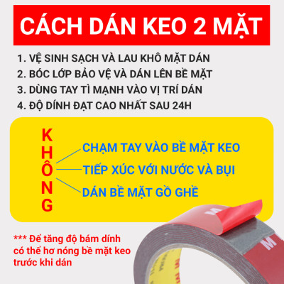 Băng Keo 2 Mặt Chuyên Dụng CIND (12mmx3m)