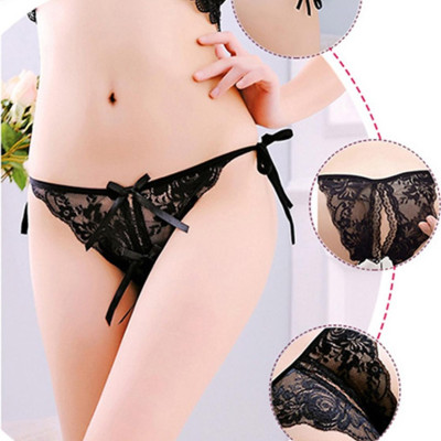 Quần lót ren nữ thắt dây kèm 2 nơ trước gợi cảm