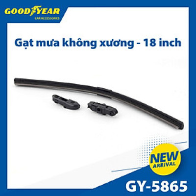 Gạt Mưa Không Xương GOODYEAR Chân Cài Đa Năng (Đầu A, B) Lắp Được Nhiều Dòng Xe Đặc Biệt - Nhập Khẩu Chính Hãng