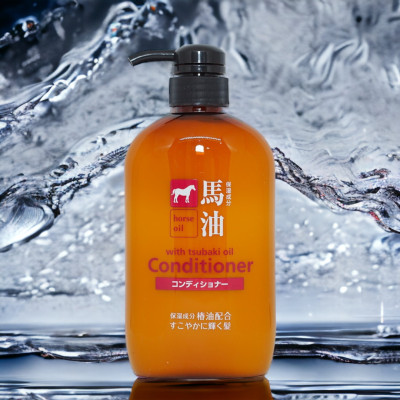 Dầu Xả Phục Hồi Tóc Hư Tổn,Khô Chẻ Chiết Xuất Từ Dầu Ngựa Deve Cosme Station Conditioner (600mL)