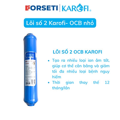 Lõi lọc nước số 2 nhỏ OCB-GAC T33 hàng chính hãng Karofi - Dùng cho model máy N-e