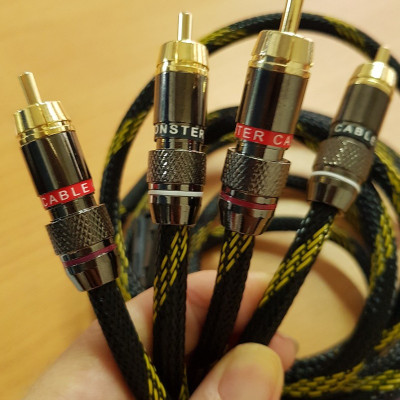 Dây tín hiệu Audio Monster standard 100 hai đầu RCA chống nhiễu dài 1,5 mét - Hàng Chính Hãng