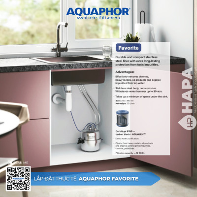 Máy Lọc Nước Aquaphor FAVORITE Công Nghệ NANO Aqualen - Hàng Chính Hãng, Nhập Khẩu Châu Âu