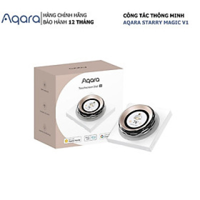 Công tắc núm xoay cảm ứng Aqara Touchscreen Dial V1 DS-K01D EU Tích hợp màn hình cảm ứng, kết nối Wifi