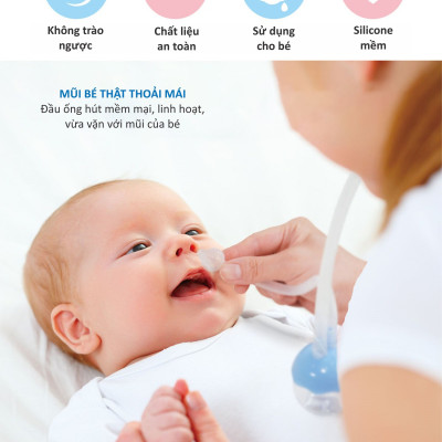 HÚT MŨI DÂY CHO BÉ SƠ SINH BẰNG SILICONE MỀM KUKU - KU5342