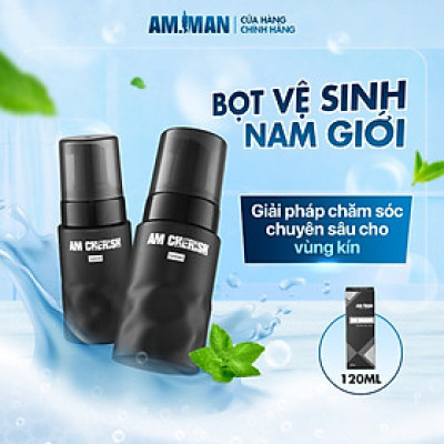 Bọt vệ sinh nam AM-MAN AM CHERISH 120ml kháng khuẩn hương nước hoa cao cấp