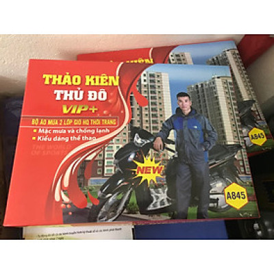 Áo Mưa Bộ Gió Thời Trang 2 Lớp, Chống Thấm Cao Cấp Thảo Kiên