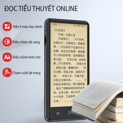 (Hỗ Trợ Tiếng Việt) Máy Nghe Nhạc Android MP4 Màn Hình Cảm Ứng 4.0 Inch Bluetooth WiFi Ruizu H8 - Hàng Chính Hãng