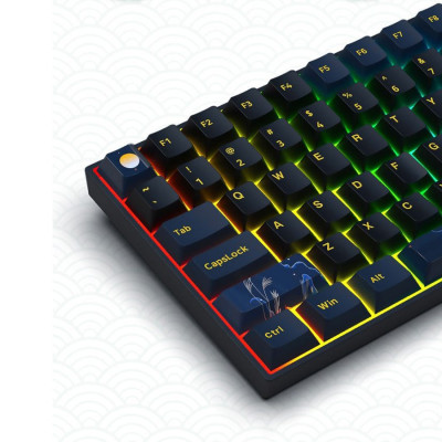 Bàn phím cơ không dây Newmen GM840 Pro (Hạc - Trăng & Mây) KailhBox Red / White Axis - Hàng Chính Hãng