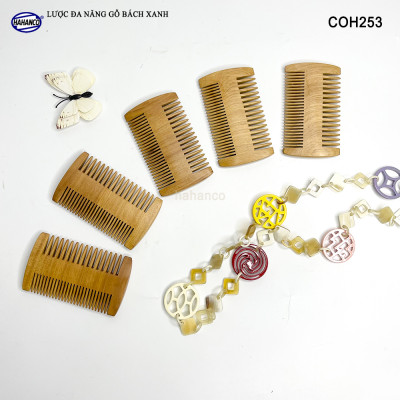 Lược Bí 2 Kiểu Răng Thưa Và Mau Chải Tóc Gỡ Rối Mùi Gỗ Thơm Dễ Chịu - COH253