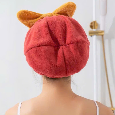Mũ Ủ Khô Tóc Thấm Hút Tốt Đính Nơ Siêu Xinh T888 T6 - HÀNG CHÍNH HÃNG MINIIN