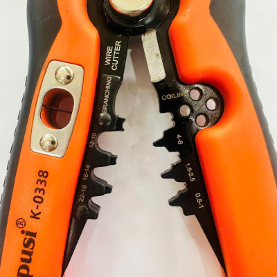 Kìm Tuốt Dây Đa Năng Kapusi K-0338 – Tiện lợi, chính xác, bền bỉ - Thêm chức năng tách, uốn dây