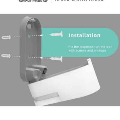 Hộp Đựng Xà Phòng Treo Tường ATMOR - DH-1000W-L (HÀNG CHÍNH HÃNG)