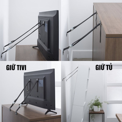 Đai giữ chống đổ Tivi, tủ bảo vệ cho trẻ