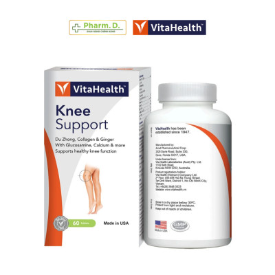 Viên Uống Hỗ Trợ Khớp Gối VITAHEALTH Knee Support Tái Tạo Xương Khớp Sụn Khớp (60 Viên)