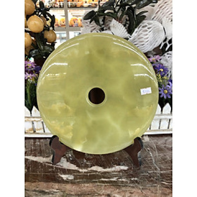 Đồng điếu, đồng tiền phong thủy đá ngọc Onyx - Đường kính 26 cm