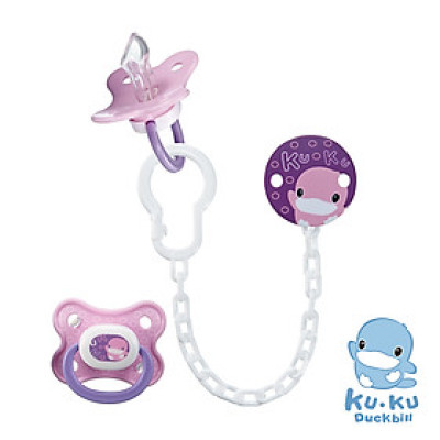 TY NGẬM MÀU SẮC CHO BÉ KÈM DÂY GIỮ TY KUKU - KU5600/KU5601