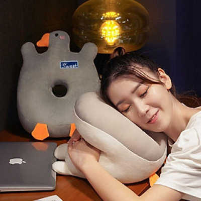 Gối ngủ văn phòng hình con vịt kích thước 33*24*12cm
