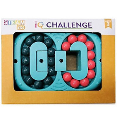 Trò Chơi Thử Thách Trí Tuệ Hạt Đậu Logic Xanh - Steam Kids IQ Challenge SK6655/BL (Mẫu Màu Hạt Đậu Ngẫu Nhiên)