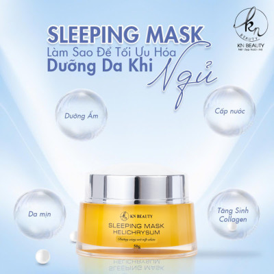 MẶT NẠ NGỦ CHIẾT XUẤT HOA CÚC SLEEPING MASK - HELICHRYSUM KN BEAUTY 50G