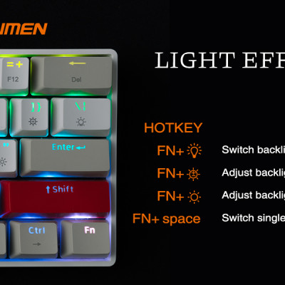 Bàn phím cơ không dây Newmen GM610 - Hàng chính hãng