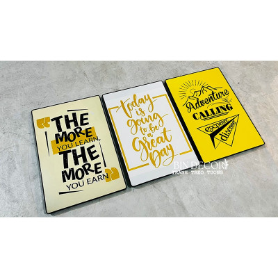 (CÓ ẢNH THẬT) Tranh treo tường trang trí decor lớp học tiếng anh kèm đinh treo