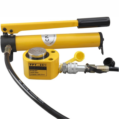 Bộ kích lùn thủy lực 20 tấn hành trình 12mm FPY-201 và bơm  tayCP-180