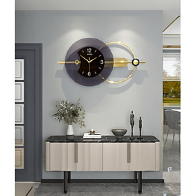 Đồng Hồ Treo Tường Kim Trôi Trang Trí Nội Thất Decor EA03 hiện đại cao cấp cỡ lớn phòng khách